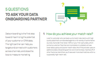 5 Questions to Ask Your Data Onboarding Partner